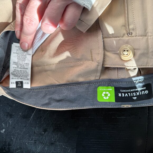 Quiksilver Shorts for Men Hybrid Stretch Amphibian Quick Dry 16" Short - Picture 2 of 4